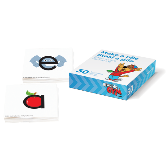 Make a Pile, Steal a Pile - Short Vowels Card Game