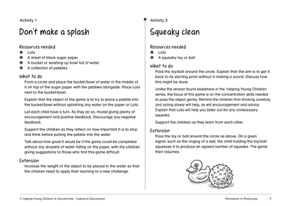 Helping Young Children To Concentrate