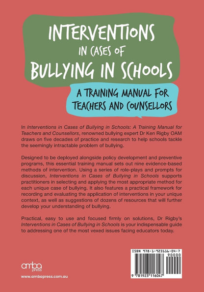 Interventions in Cases of Bullying in Schools