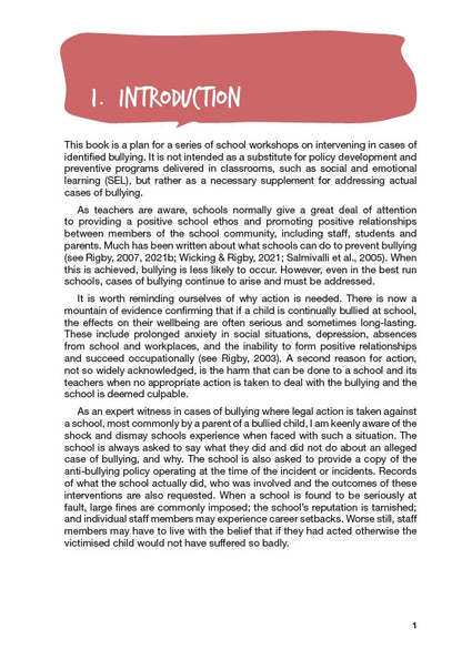 Interventions in Cases of Bullying in Schools