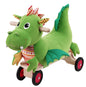 Puffy Dragon Ride-On Toy with Plush