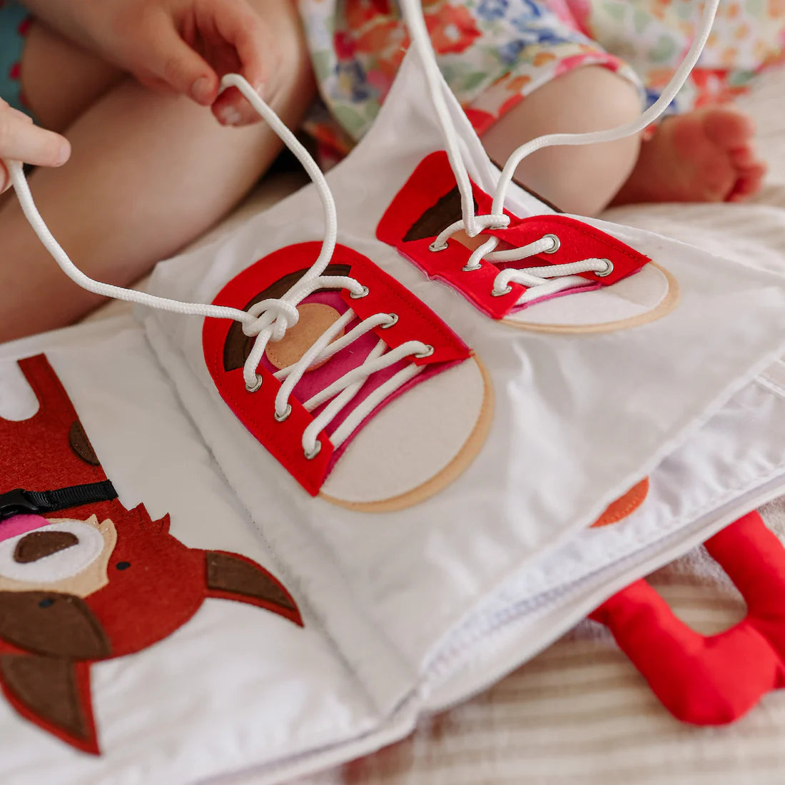 Fabric Activity Quiet Book – My Big Day (Red)