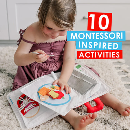 Fabric Activity Quiet Book – My Big Day (Red)