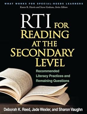 RTI for Reading at the Secondary Level