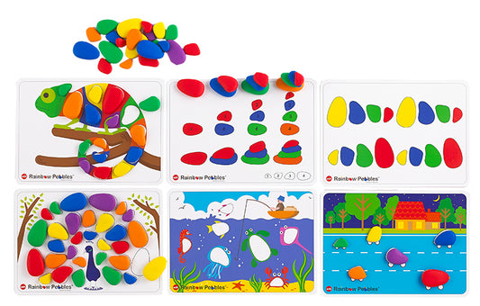Rainbow Pebbles Activity Set - 60pcs