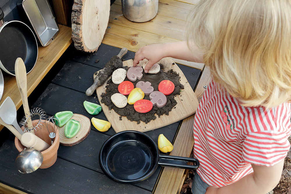 Sensory Play Stones - Pizza Toppings