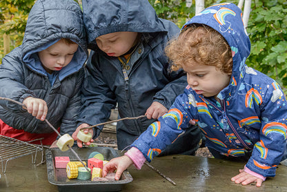 Sensory Play Stones - Threading Kebabs