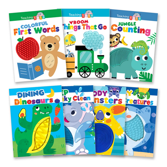 Sensory Silicone Touch and Feel Board Books Collection