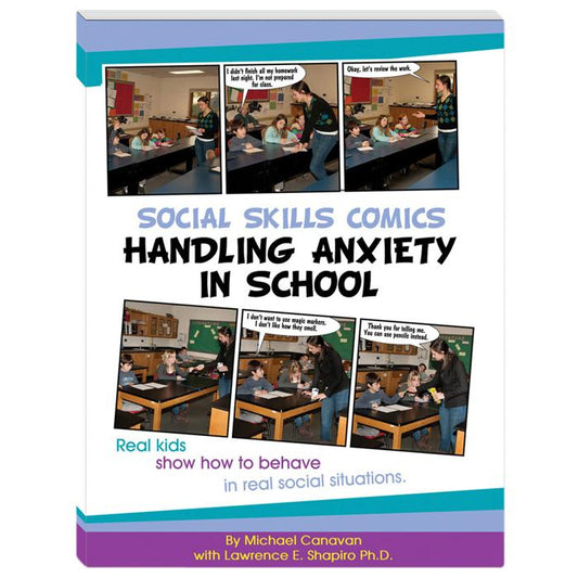 Social Skills Comics for Kids: Handling Anxiety in School