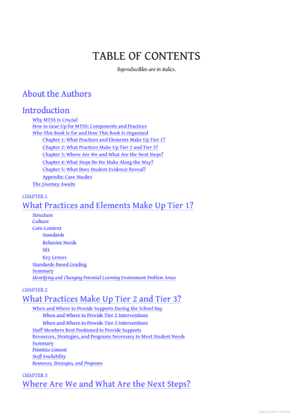 The Road to Success With MTSS: A Ten-Step Process for Schools