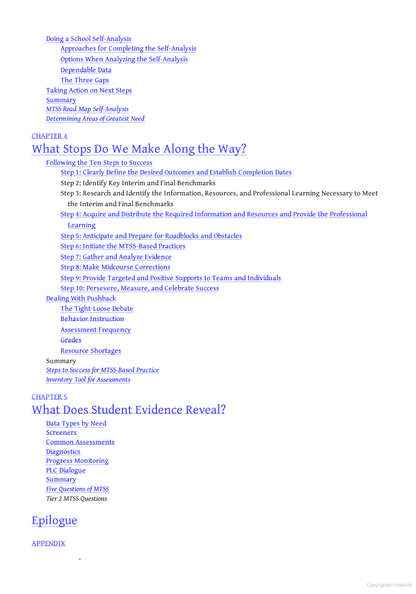 The Road to Success With MTSS: A Ten-Step Process for Schools