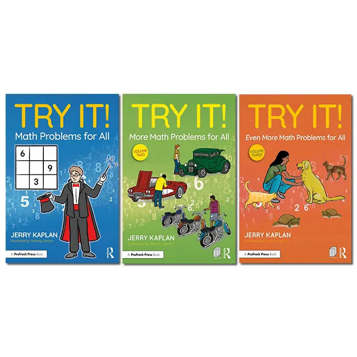 Try To Math Try It! Math Problems Set – Brainary Books