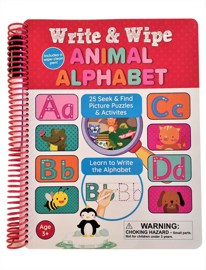 WRITE & WIPE ANIMAL ALPHABET SEEK & FIND