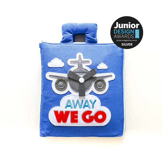 Fabric Activity Quiet Book – Away We Go