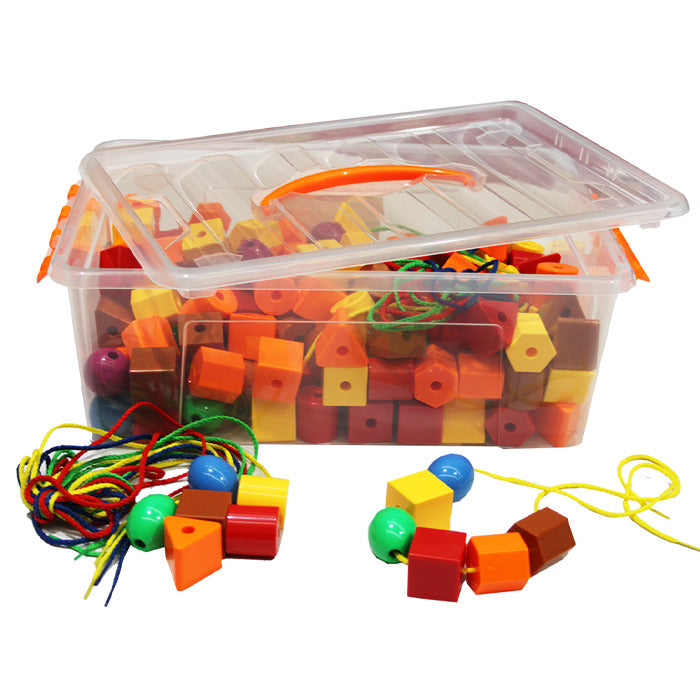 Billy Kidz Construction Set - Geometric Shapes & Laces 196pcs