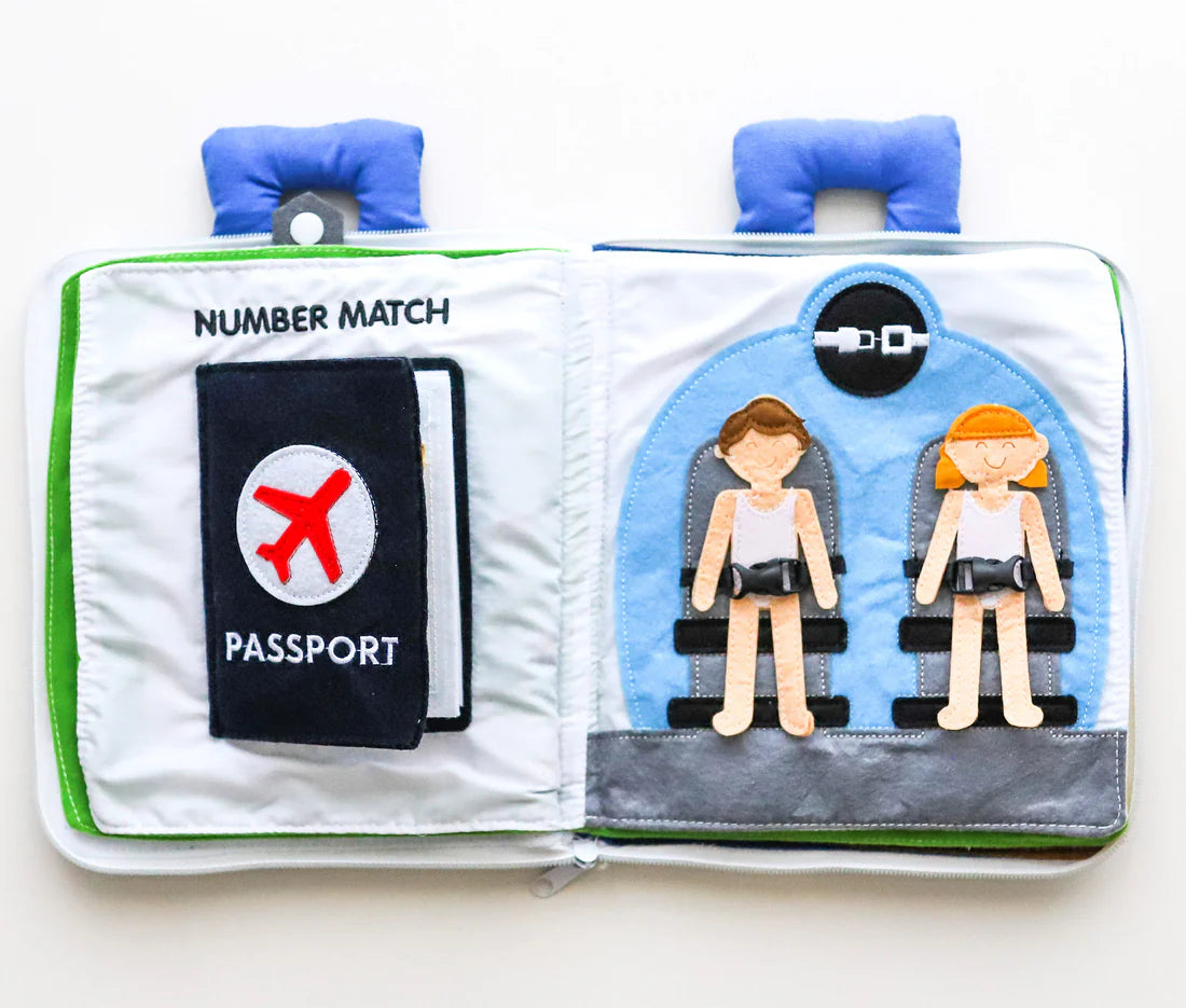 Fabric Activity Quiet Book – Away We Go