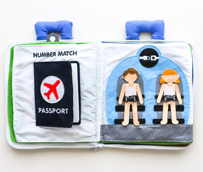 Fabric Activity Quiet Book – Away We Go