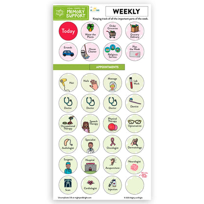 Mighty + Bright Memory Support Stickers