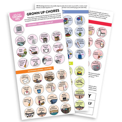 Mighty + Bright Adults Stickers