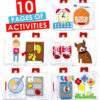 Fabric Activity Quiet Book – My Big Day (Red)
