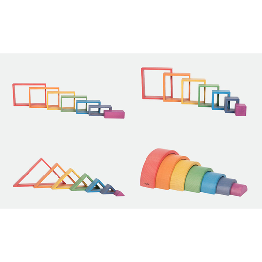Rainbow Architect Shapes Set of 28
