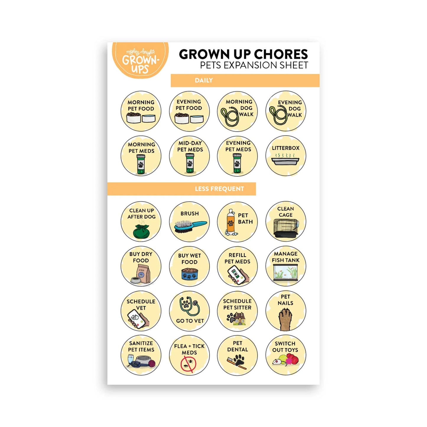 Mighty + Bright Adults Stickers