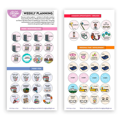 Mighty + Bright Adults Stickers