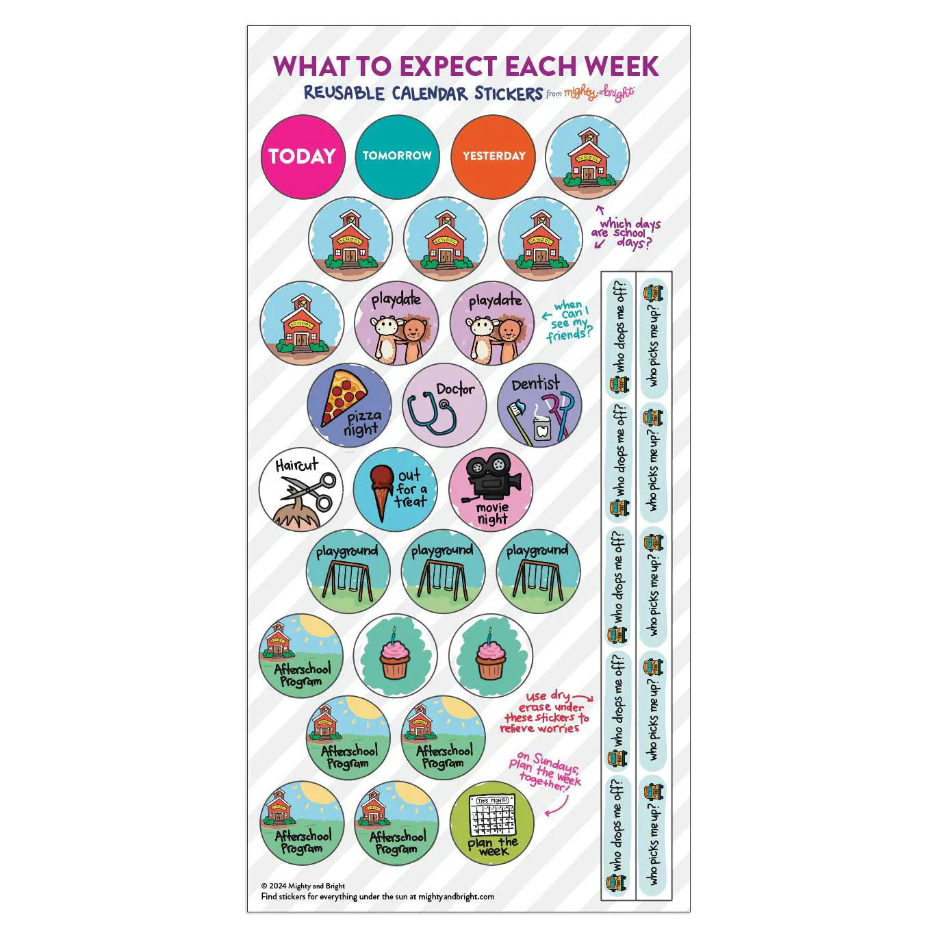 Mighty + Bright Kids Stickers