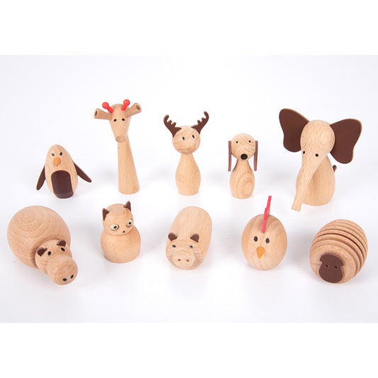 Wooden Animal Friends - 10pk